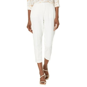 Pantalones Tommy Hilfiger Con Forma De Sloane Recortado, Tobillo Marfil, Talla 4, Para Mujer