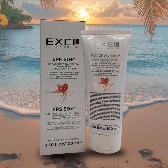 Protector Solar Exel FPS50+ con Aloe Vera y Manteca de Karité 200 mL