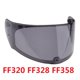 thumbnail image 5 of Motocicleta Abatible Hacia Arriba Visera Escudo Lente Casco Aleros Para LS2 FF320 328 353, 5 of 5