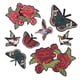 thumbnail image 2 of 8 Uds Parches De Tela Con Bordado De Flores Y Pájaros Adhesivos Para Ropa Apliques, 2 of 5