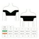 thumbnail image 2 of Bikini Con Hombros Descubiertos Estampado Negro S, 2 of 2