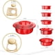 thumbnail image 2 of Molde para hacer sándwiches de pan - Cortador de sándwiches Uncrustables para niños - Cortador de sándwiches, sellador y cortador de galletas DIY Lonchera y caja bento para niños y niñas (rojo), 2 of 6