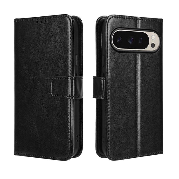 Funda tipo libro para Google Pixel 9 PRO 5G, cartera todo‑en‑uno, funda multifuncional con tarjetero y correa de muñeca desmontable