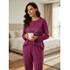 thumbnail image 2 of Pijama Mujer Largo Diseño Fucsia - XL, 2 of 2