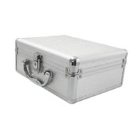 Magideal - Caja De Herramientas De Aleación De Aluminio, Estuche Rígido Universal A Prueba De Golpes, Equipo Electrónico, Equipo De Herramientas, Estuche De Tran L