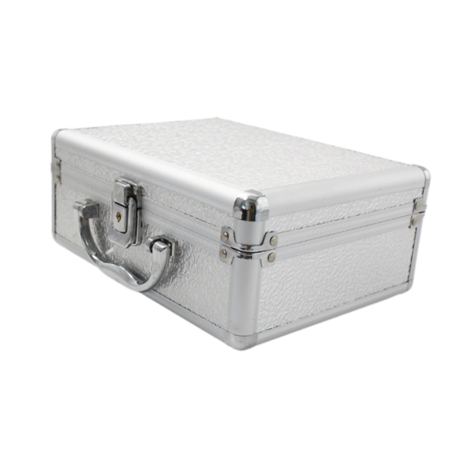 Magideal - Caja De Herramientas De Aleación De Aluminio, Estuche Rígido Universal A Prueba De Golpes, Equipo Electrónico, Equipo De Herramientas, Estuche De Tran L
