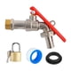 thumbnail image 2 of Grifo De Agua Con Cerradura Para Exteriores, De Metal Resistente Y Latón, Para Garaje, Hogar, Accesorios, Pagoda, Juego De 20 Mm, 2 of 5