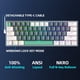 thumbnail image 5 of Teclado Machenike K500A-B61W, interruptor RGB marrón, 60% inalámbrico, 5 of 7
