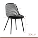 thumbnail image 5 of Comedor Mesa Redonda Negra 80cm + 4 Sillas Europa Negras, 5 of 8