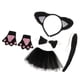 thumbnail image 2 of Navidad Niñas Niños Disfraz De Gato Negro Conjunto Diadema Falda Pajarita Guantes Cola, 2 of 3