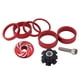 thumbnail image 5 of Espaciador De Auriculares De Bicicleta De 1 1/8 Pulgadas Con Casquillo Superior Juego De Tuercas De Estrella Para Auriculares Rojo, 5 of 5