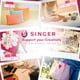 thumbnail image 3 of Mezclador Fabric Singer Print 100% algodón con lunares rosas, 3 of 6