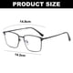 thumbnail image 2 of Gafas retro de moda que bloquean la luz azul para pantallas y resisten la fatiga ocular., 2 of 5