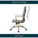 thumbnail image 5 of Silla de oficina LeisureMod Harris con respaldo alto con tapicería de cuero, 5 of 7