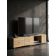 thumbnail image 4 of Rack TV Extensible Moderno Gran Almacenaje Con Cajones Madera 120-198X30X40cm, 4 of 6