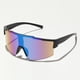 thumbnail image 2 of POLASUP GAFAS LENTES DE SOL Gafas de sol deportivas con lentes iridiscentes multicolor y montura negra, diseño aerodinámico y ligero. Perfectas para ciclismo, running y actividades al aire libre, 2 of 8