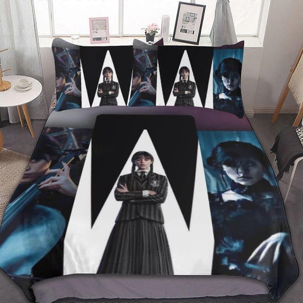 Wednesday Horror3 Pieces Bedding Se Soft Comforter Se Decor Bedroom Gif