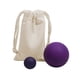 thumbnail image 3 of 2x Pelotas de masaje para fascitis, pelotas miofasciales con bolsa de almacenamiento para la espalda baja , PÚrpura Púrpura, 3 of 5