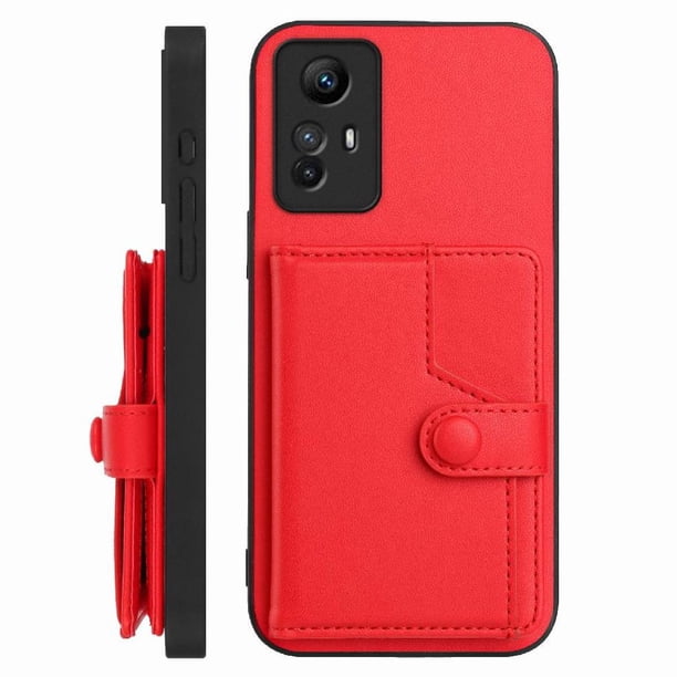 FOXDOCK Funda para Xiaomi Redmi NOTE12s 4G con Bloqueo RFID - Diseño Elegante con Cierre de Botón