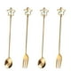 thumbnail image 1 of Juego de cubiertos de acero inoxidable, cucharas, utensilios de cocina, juego de cubiertos de metal, 4 piezas, 1 of 5