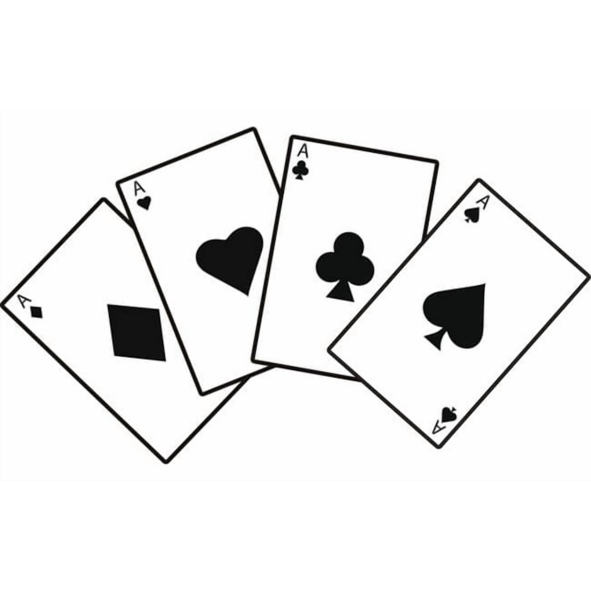 Rienda Libre Graphics - Decomural Aces Card Games Poker Ws-19199