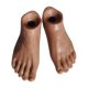 thumbnail image 1 of Figura De Acción De Escala 1/6 Masculina / Femenina Desnuda, Par De Pies, Estilo 5, 1 of 5