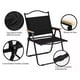 thumbnail image 2 of Silla Kermit Plegable Portátil Camping Apoya Brazos Negro, 2 of 3