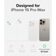 thumbnail image 2 of Funda para teléfono Ringke Onyx compatible con iPhone 15 Pro Max - Gris, 2 of 9