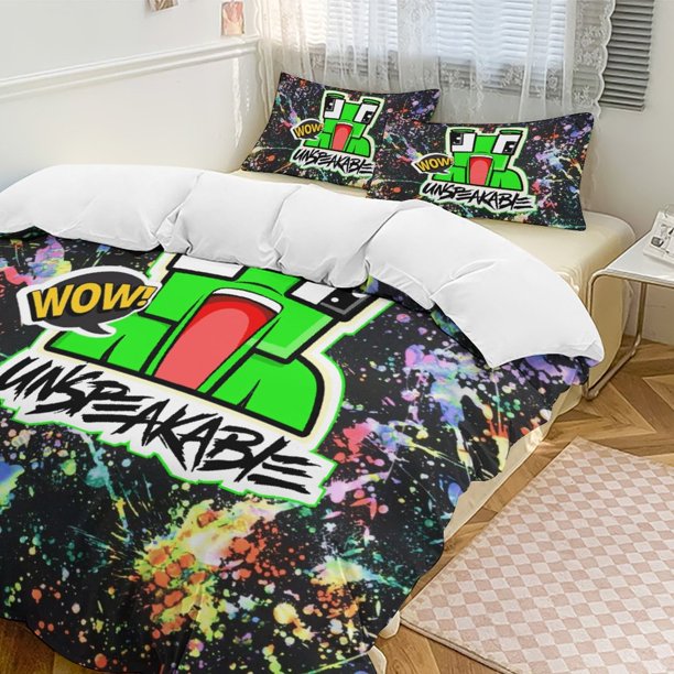 Watercolor Unspeakable Comforter Set Soft 3 Pcs Twin Bedding Sets Thicken for All Season