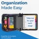 thumbnail image 4 of Carpeta con cremallera Case-it Mighty Zip Tab School D-146, color negro azabache, 4 of 4