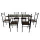 thumbnail image 1 of Juego de comedor 6P Verona Negro 74x80x140 cm, 1 of 5