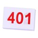 thumbnail image 2 of Babero Para Correr Números De Competidor Ligeros Para Gimnasia Baloncesto Fútbol 401 A 500, 2 of 5