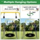 thumbnail image 4 of Plato Swing HeyZoo de 48 pulgadas con capacidad de peso de 410 kg, negro, 4 of 6