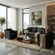 thumbnail image 2 of Juego de Living 3-1-1 AURA Negro, 2 of 8