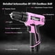 thumbnail image 2 of Taladro inalámbrico Tikeol 12 V 180 in‑lbs (19 Nm) rosa – Kit, 2 of 7