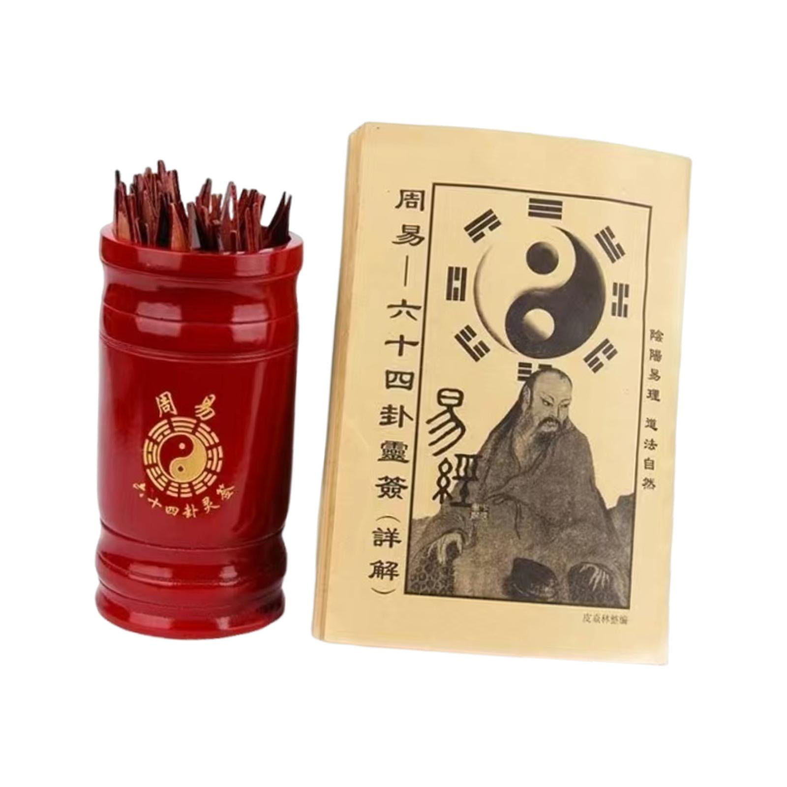 Kit De Adivinación Del I Ching Tradicional Con Cubo Para Guardar Libros ...