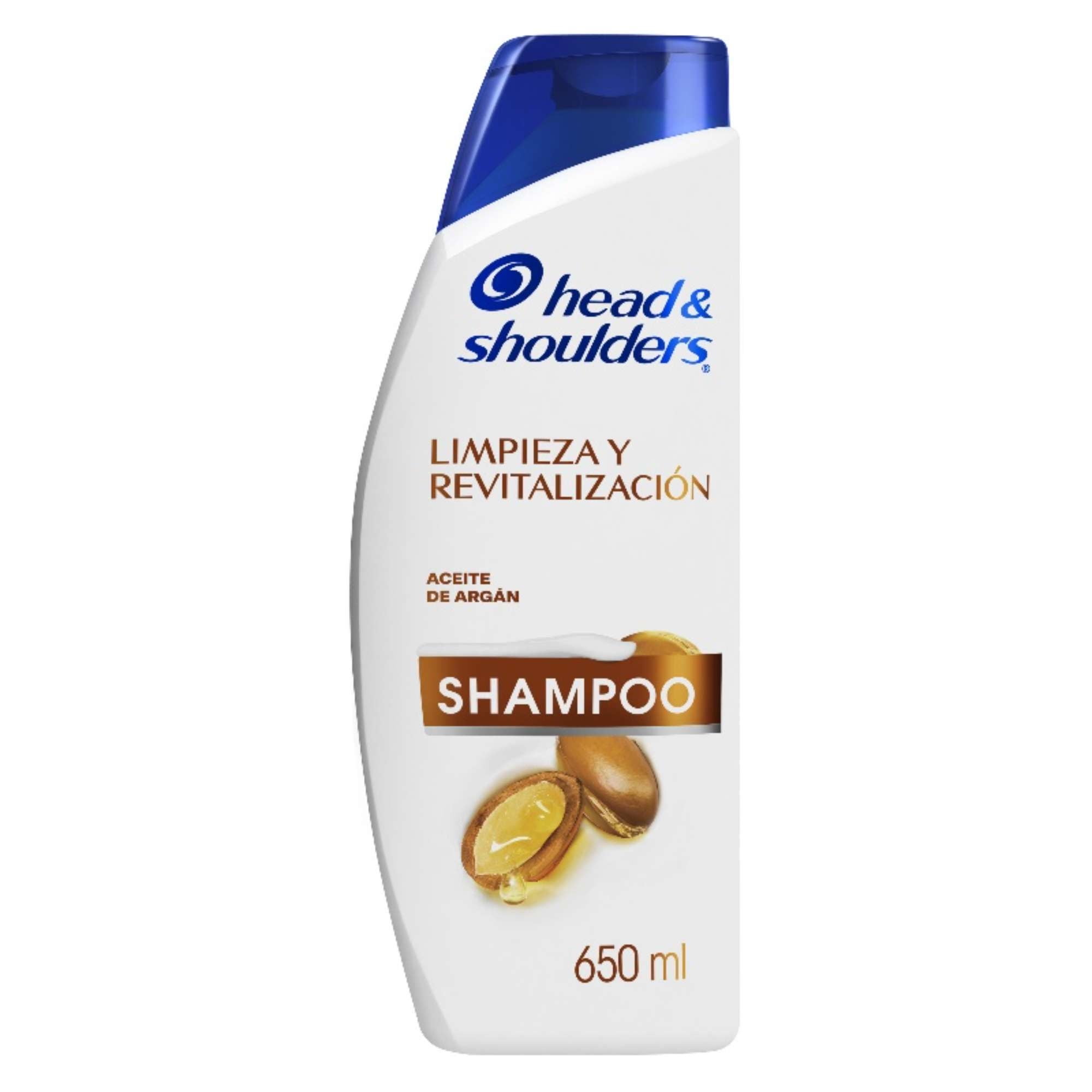 Shampoo Control Caspa Limpieza Y Revitalización Con Aceite De Argán. 650 ml Head & Shoulders