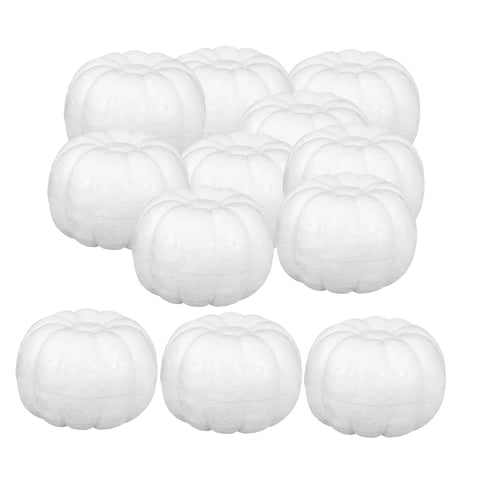 Magideal - 12 Piezas Calabazas De Espuma Artificial Para Manualidades Proyectos Artísticos Decoración Hogareña Temática Otoño Fiestas Halloween Bodas Jardín Fot Estilo C