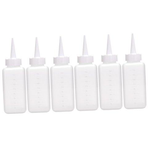 Ioensy - Botella Con Aplicador Graduado De 6 Unidades Con Punta Y Tapa Para Uso Doméstico En Peluquería