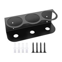 Magideal - Organizador De Soporte Para Botella De Spray, Soporte Para Lata De Spray De Montaje En Pared, Estante De Almacenamiento De Metal Multifuncional Para Tres Agujeros