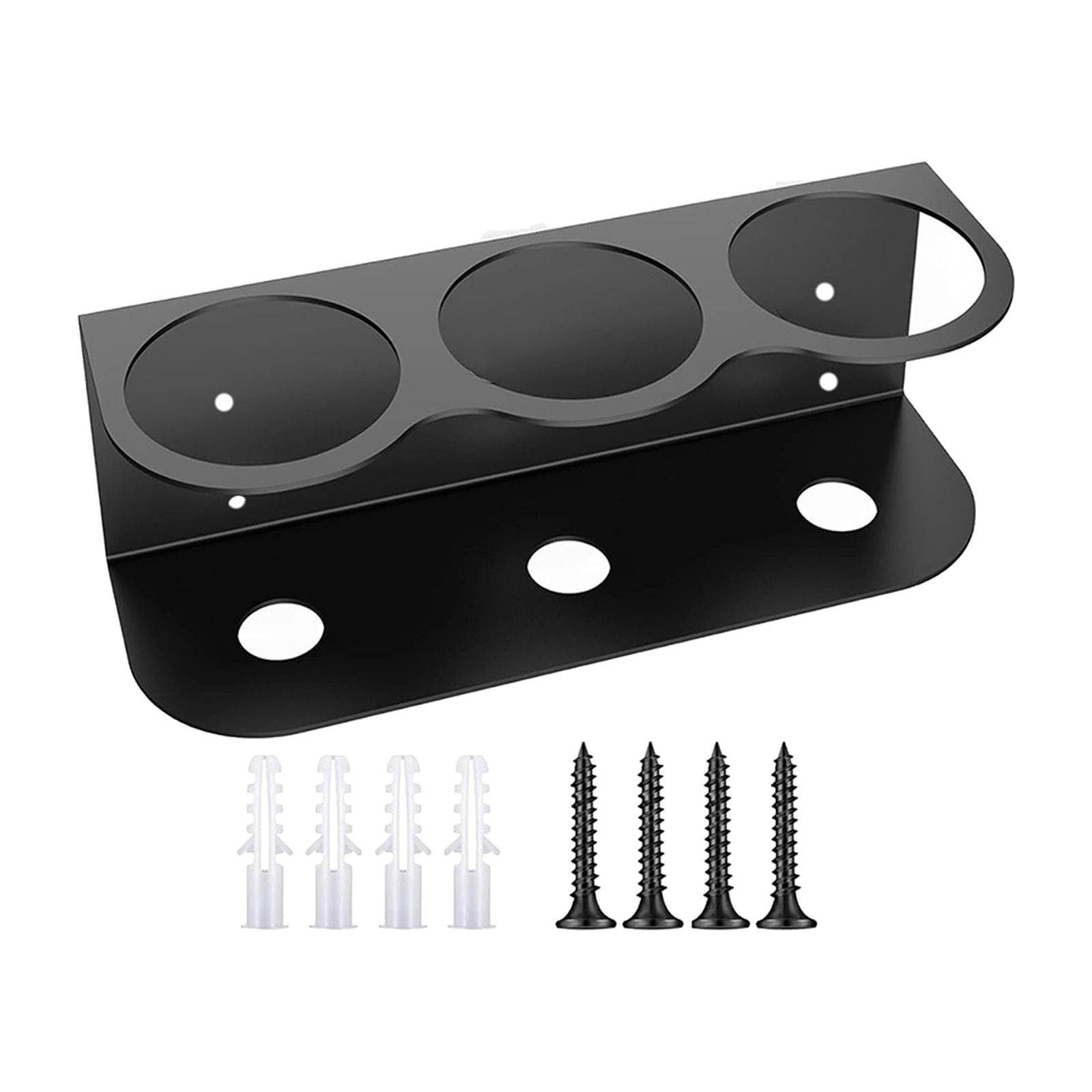 Magideal - Organizador De Soporte Para Botella De Spray, Soporte Para Lata De Spray De Montaje En Pared, Estante De Almacenamiento De Metal Multifuncional Para Tres Agujeros