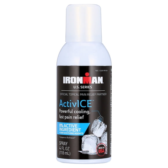 Spray tópico Ironman ActivICE para alivio del dolor con efecto frío, 118 ml