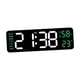 thumbnail image 1 of Reloj Despertador Digital °C/°F 12/24H Dst Reloj De Pared Para El Hogar, Sala De Estar, Mesita De Noche, Verde, 1 of 5