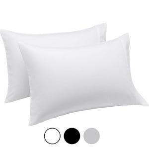 Set 2 Fundas De Almohada 50 X 90 Blanca Suave Hilos Aura Zeus