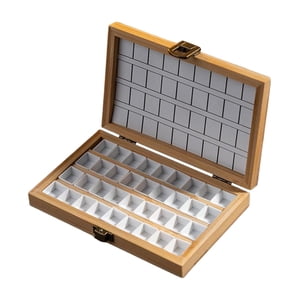 Magideal - Paleta De Acuarela Vacía, Caja De Paleta De Pintura De Acuarela, Contenedor De Pintura Portátil, Bandeja De Pintura, Paleta De Caja Para Pintores