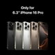 thumbnail image 2 of Funda MAGEASY para iPhone 16 Pro 6.3 con correa cruzada negra, 2 of 3