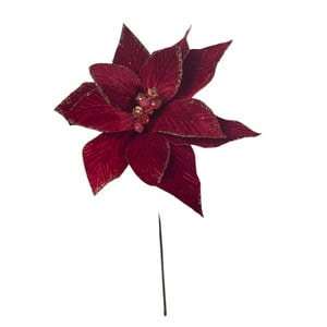 Corel - Poinsettia Roja Terciopelo 30Cm