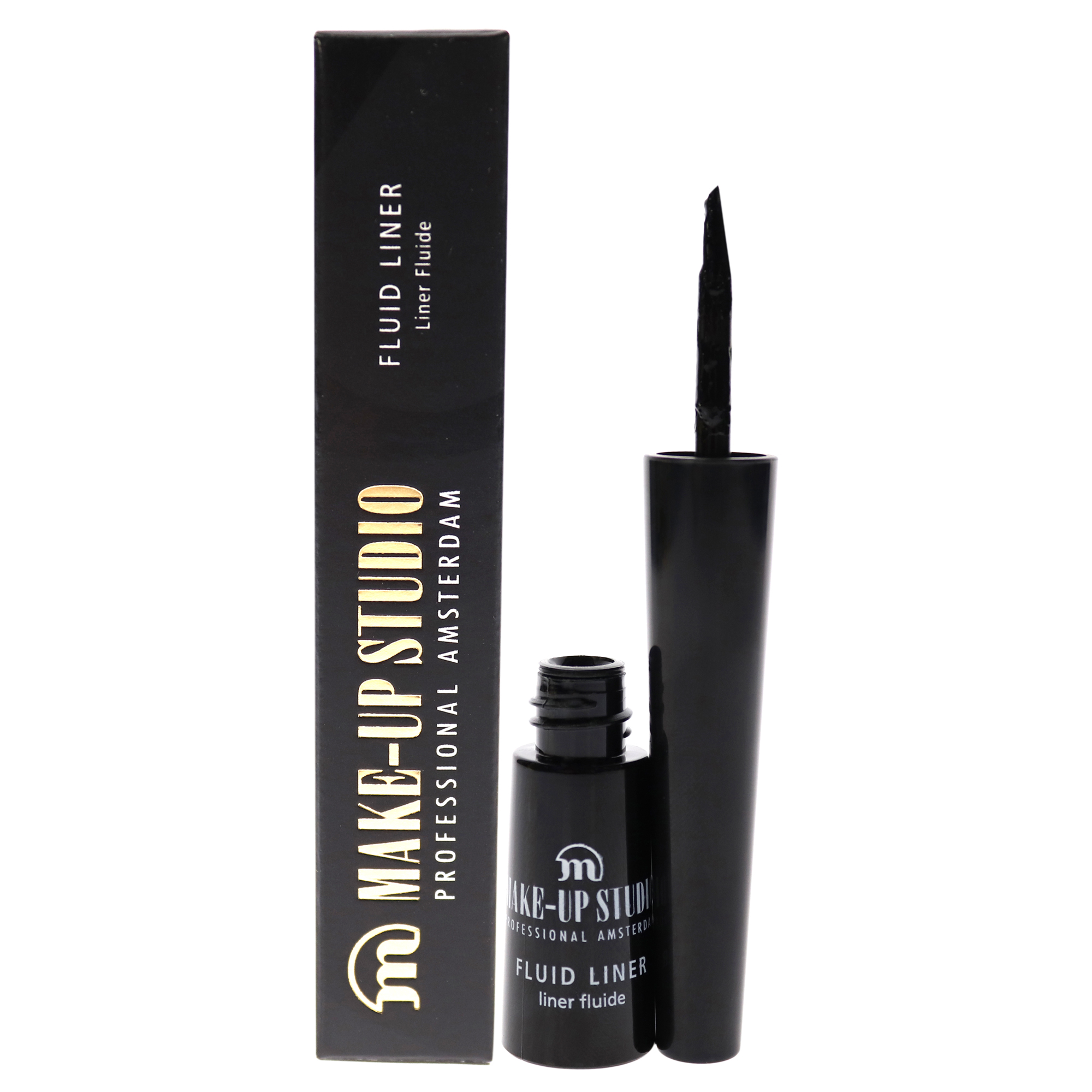 Eyeliner Make-Up Studio Fluid Liner Sparkling Black 3 Ml Mujer