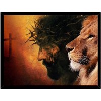 Genérico - Cuadro Decorativo Jusus And Leo Medidas 30X40 Cm