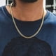 thumbnail image 3 of Collar para hombre, exquisito collar de hip hop de moda, de oro cubano, de acero y titanio, con cadena galvanizada., 3 of 8